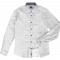 5079 Fine Printed Cotton Shirt Long Sleeve White