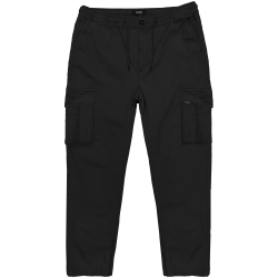 4014 Cargo Pants With Elasticated Waistband BLACK