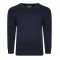 KW031 100% Knitted Cotton V Neck Navy Blue