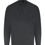 406 - 3 Button T.Shirt Slate Grey