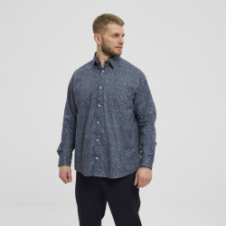 43134 - Stretchable Fine Circle printed shirt 