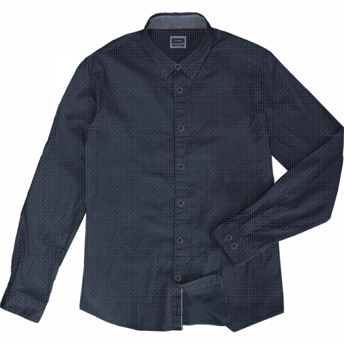 GS-5079 Light 100% Cotton Shirt Long Sleeve NAVY 