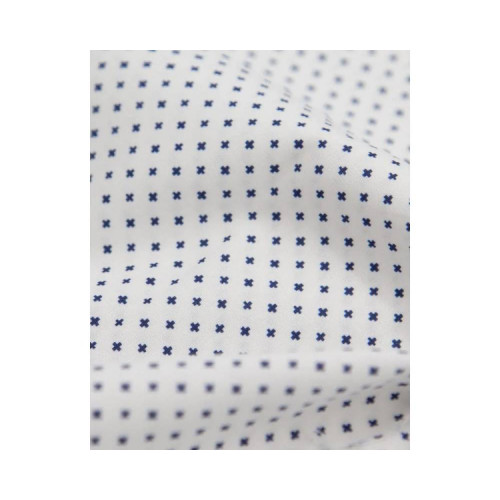 4280 - Printed Cotton Shirt White