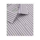 4299 - Striped Cotton Shirt Wine