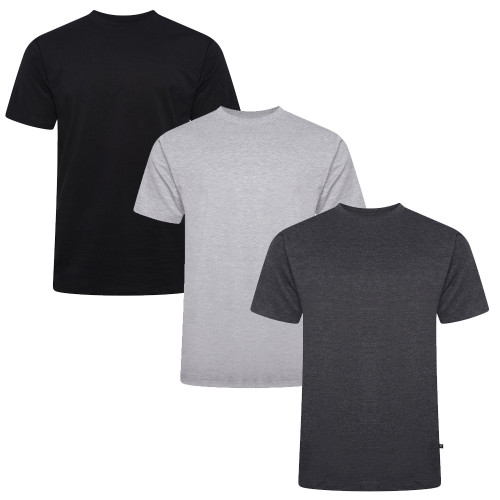 500V Triple Value Pack Tee BLK/GREY/CHARC