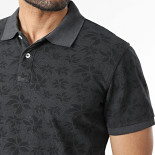 Blend Frisco Polo Shirt Floral Grey