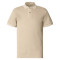 Fable - 100% Cotton Self Designed Polo Shirt Beige