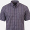 5078 Check Shirt 100% Cotton INDIGO WHITE 