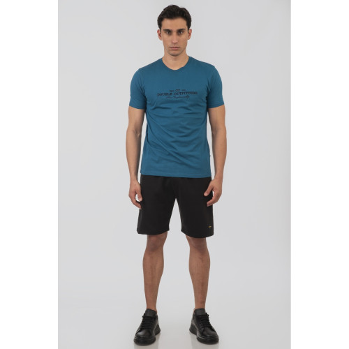 9016 Embossed T-Shirt OCEAN DEPTH