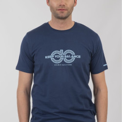9054 Keep Your Balance Tee INDIGO BLUE