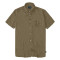 5192 Linen/cotton shirt in short Sleeves Taupe