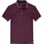 3085 Tipped Polo Shirt  RASPBERRY