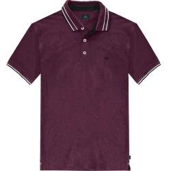 3085 Tipped Polo Shirt  RASPBERRY