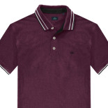 3085 Tipped Polo Shirt  RASPBERRY