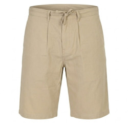 7068 Linen Blend Elasticated Chino Shorts LT BEIGE