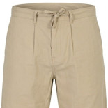 7068 Linen Blend Elasticated Chino Shorts LT BEIGE