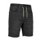 7071 Elasticated Waist Denim Shorts Used BLACK