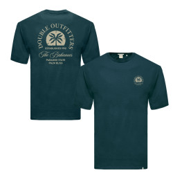 9138 Front & Back Printed T.Shirt Dark Teal
