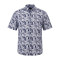 462 Leaf Print Shirt Navy White