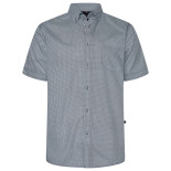 6390 KAM All Over Geo Print Shirt BLUE