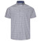 P056 Premium Geo Print Shirt BLUE