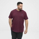 53101 North Printed v-neck t-shirt Bordeaux 