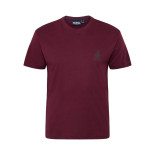 53101 North Printed v-neck t-shirt Bordeaux 