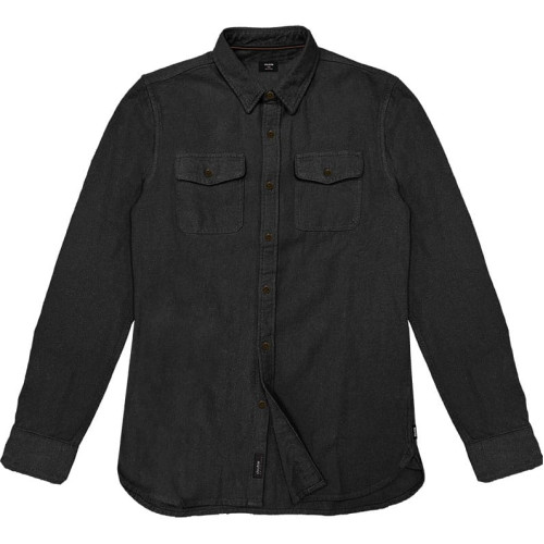GS-568 Flannel Shirts Black