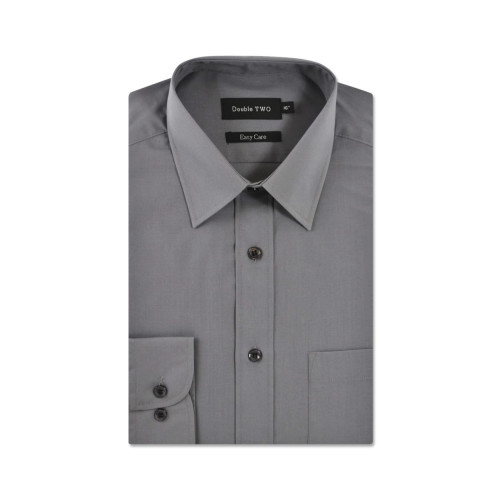 3300 - Double Two easy care Plain Office Silver Grey