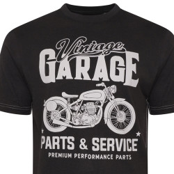 5702 Vintage Print Tee BLACK