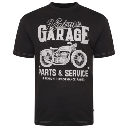 5702 Vintage Print Tee BLACK