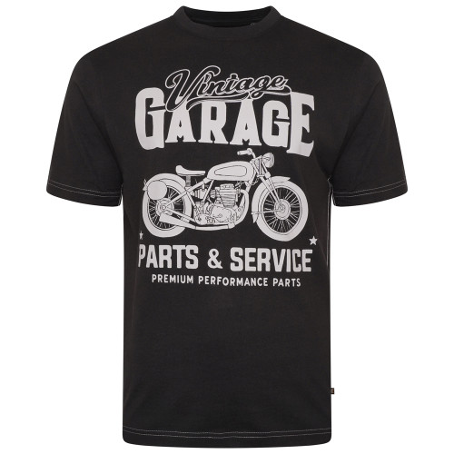 5702 Vintage Print Tee BLACK